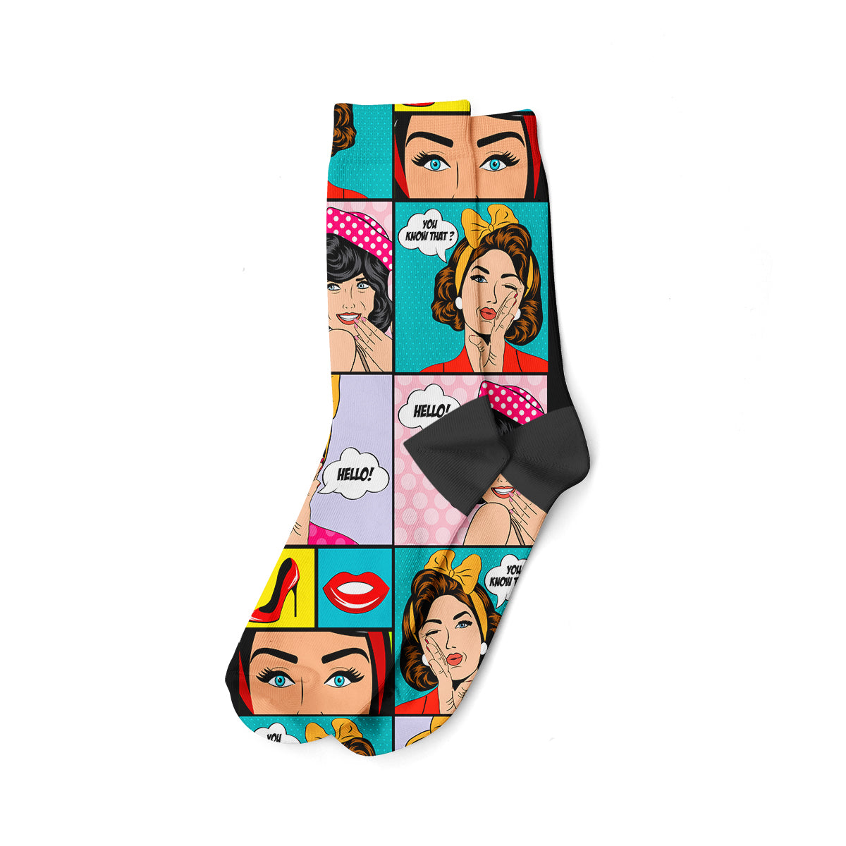 Pop Art Soket Çorap