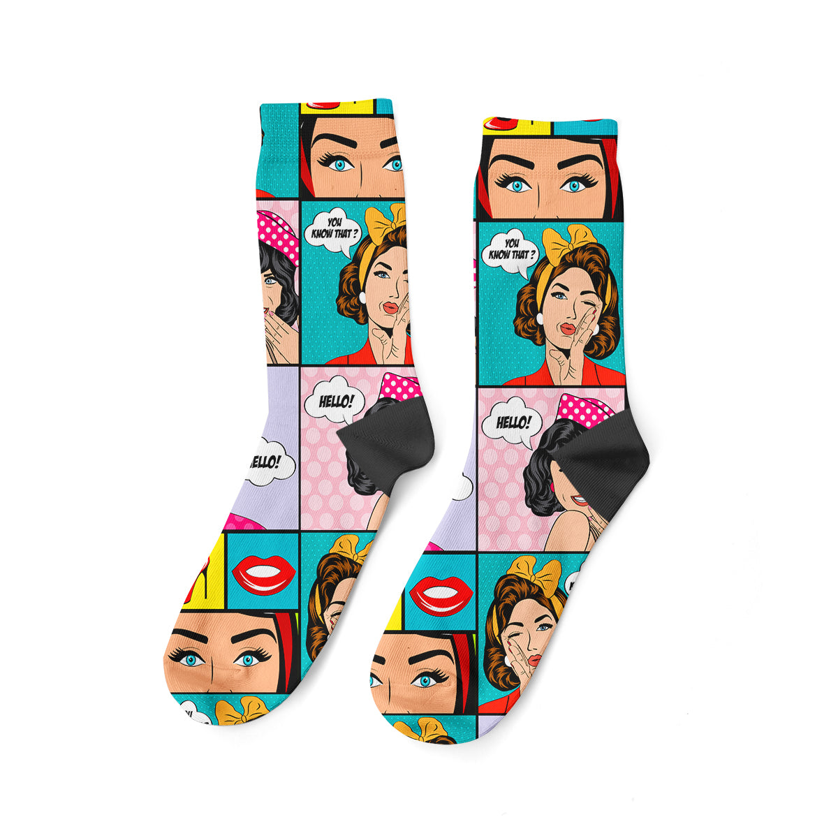 Pop Art Soket Çorap