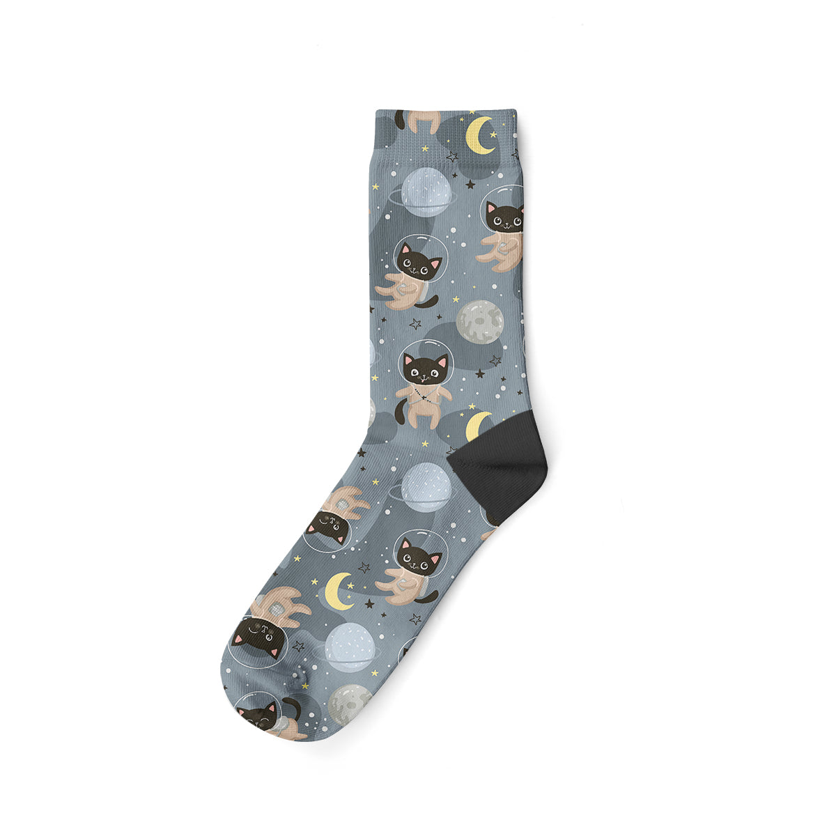 Astronot Kedi Soket Çorap