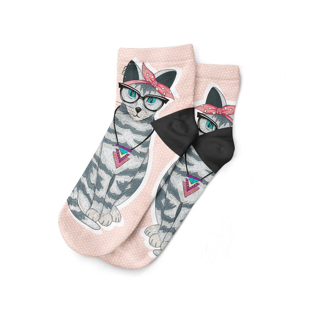 Fiyonk Kedi Patik Çorap