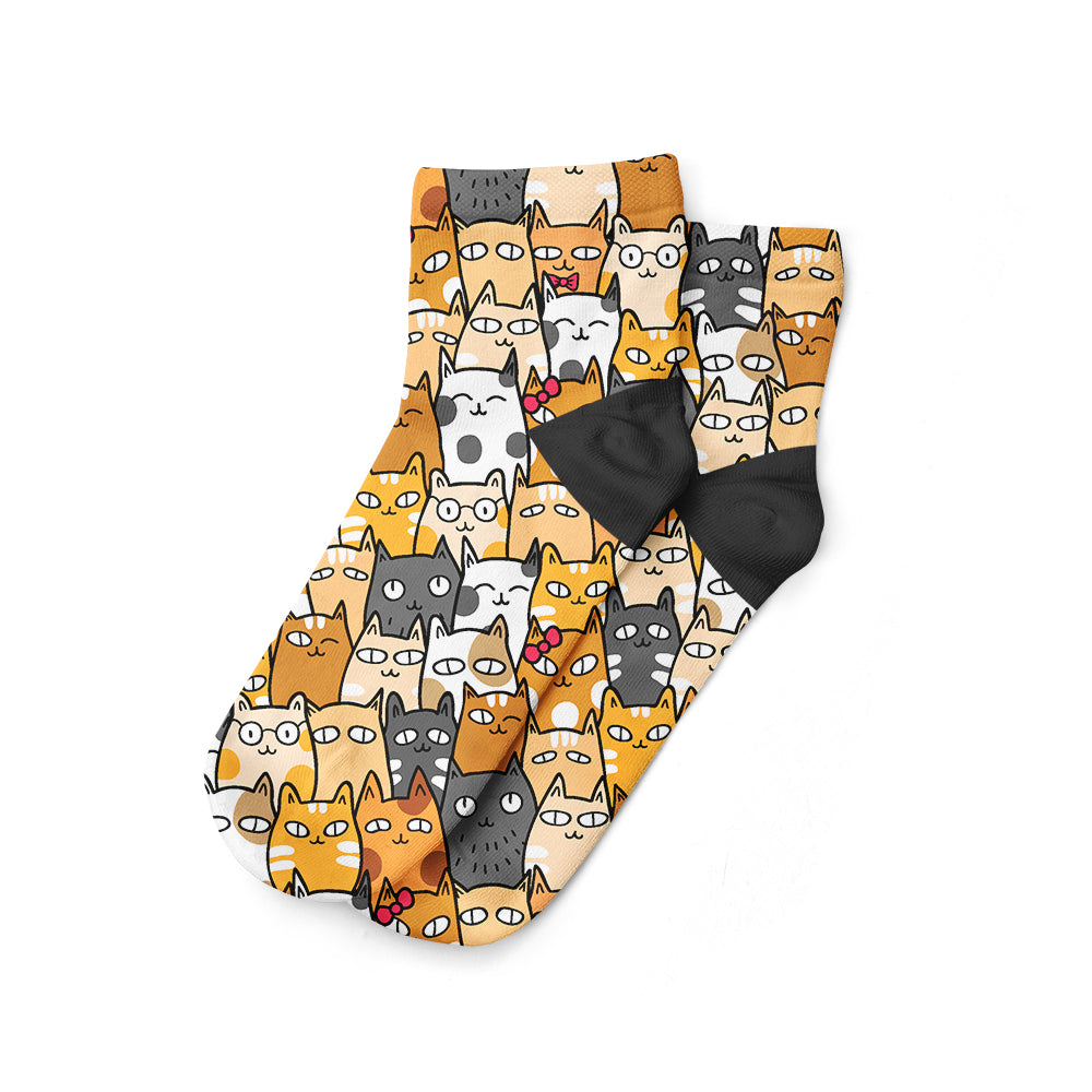 Kediler Patik Çorap