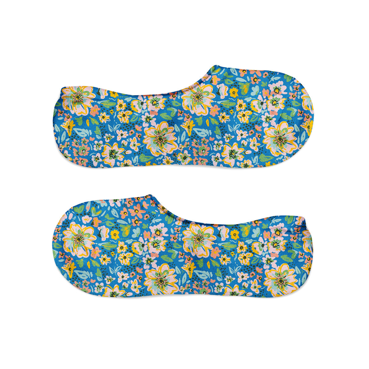 Mavi Çiçekler Babet Çorap